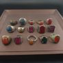 Collectible Antique Brass Rings 15 Mixed Vintage Handmade Designs Image 5