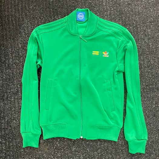 Adidas Zip Up Pharrell Williams Rainbow Collection GREEN XX-SMALL