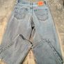 Levis 560 Mens Jeans W32 L30 Light Blue Denim Relaxed Fit Zip Fly Image 10