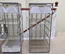 TWO IKEA Metal 6 drawer basket units