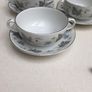 Ridgeway white mist soup coupe & saucers x 3 Image 2