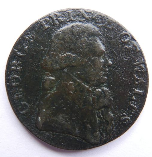 Middlesex National Series Prince of Wales 1795 Halfpenny token