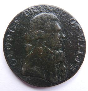 Middlesex National Series Prince of Wales 1795 Halfpenny token