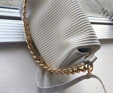 White Primark Pleated Bag