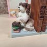 Vintage Puppy Dog bookends the Academy collection hand painted BRAND NEW heavy ceramic man's best friend Image 3