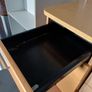 Wooden 3 Drawer Pedestal - Silver Handles Image 7