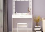 Modern Dressing Table with Mirror + Lights (FREE POSTAGE)