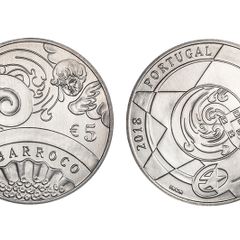 Portugal 5 Euro Commemorative Coin 2018 - The Baroque. Uncirculated.