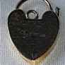 Pristine Vintage 9ct Gold Heart Padlock Charm Image 4