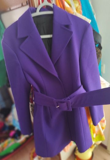 Purple Belted Blazer / Dress