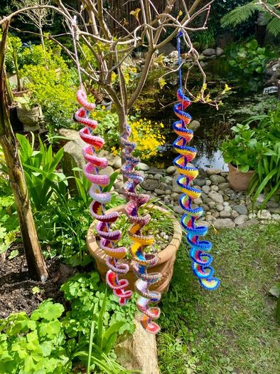 Crochet Garden Wind Spinner