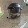 Original British Riot Control Helmet With Visor Ii Gat Blue Image 2