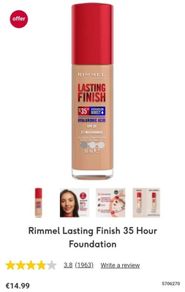 Rimmel Lasting Finish 35hr Foundation