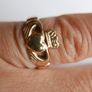 Ladies 14ct Yellow Gold Claddagh Ring - Claddagh Ring size L1/2  - 4,8g Image 7