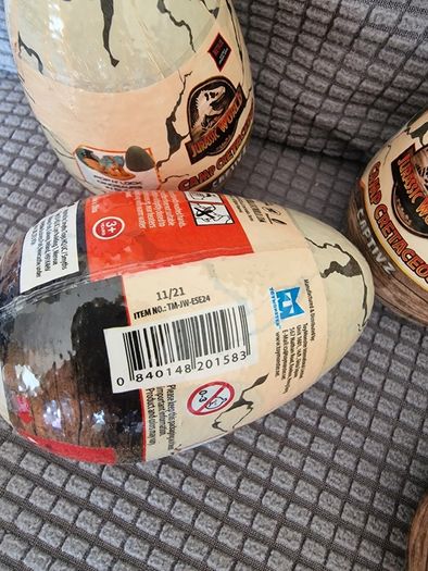 Set of 5 Jurassic World Captivz Slime Eggs - Brand New & Sealed