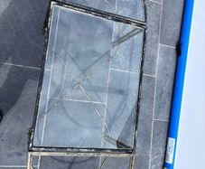 Coffee table Vintage-Style Indoor Metal & Glass Table 3 Piece Design