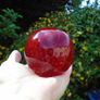 Red glass paperweight, Ornament, Home decor, Glass ornament Image 5