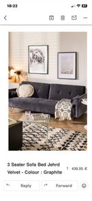 SKULM 3 seater sofa bed