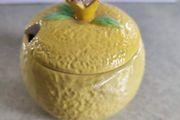 Vintage Beswick made in England Ceramic Orange Marmalade Jar with Lid