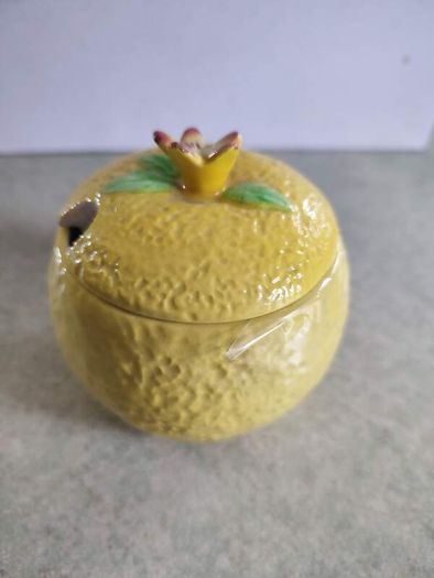 Vintage Beswick made in England Ceramic Orange Marmalade Jar with Lid