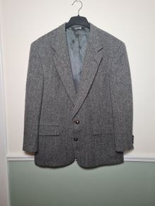 Vintage mens JG Hook Wool blazer coat jacket herringbone