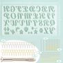 182Pcs Silicone Alphabet Resin Molds Kit, Letter Silicone Mould for Crafts Epoxy Resin Casting Molds Keychain Making Set, DIY Letter Keychain Pendant Hanging Ornaments Jewelry Resin Moulds (FREE POSTAGE) Image 2