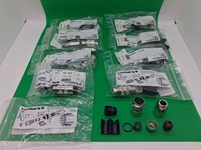 Postage - 9 x Lumberg 0332 06 Circular Connector
