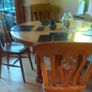 Set of Four Solid Oak Dining Chairs Image 9