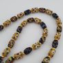 Vintage Venetian style Eyes Glass & Old Face Pendant Glass Beads Necklace Image 6