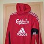 Liverpool FC Adidas 2007/08 1/4 Zip Hooded Drill Top - Small size Image 7
