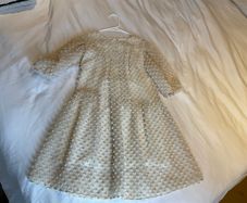 Stunning girls Zara statement Confirmation dress cream 11 12