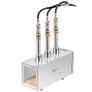 3 Burner Farrier Forge, 2600F Tool and Knife Making Blacksmithing Gas Forge, Large Capacity Square Stainless Steel Image 6