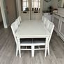 white kitchen table and chairs Image 3