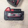 Milwaukee 5ah battery plus free one Image 3