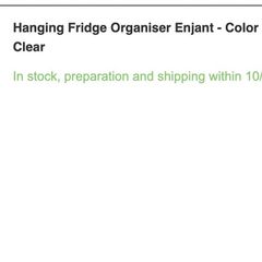 Sklum Hanging Fridge Organiser Enjant/Fridge insert