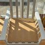 Vintage 1980s Mahogany Armchair Painted White Image 2