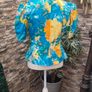 Vintage  80s 90s colourful floral blazer made in France Image 5