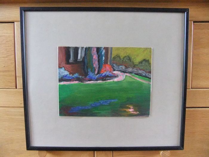 N Howard Flanders UK Artist Oil Painting 'House Opposite'