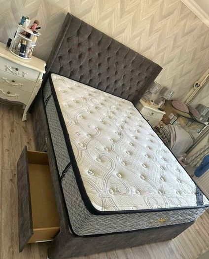 New double bed frame with memory foam mattress for sale - Best price In Town - Free shipping