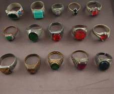 Antique Brass Rings Lot of 15 Mixed Vintage Collectible Rings