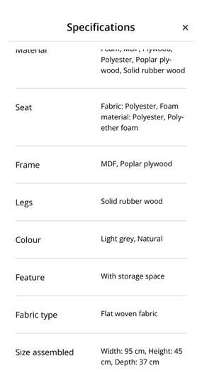 Light Grey Storage Bench