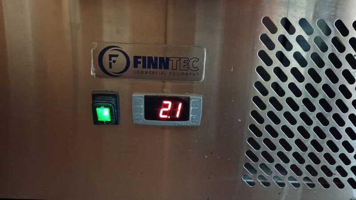 Finntec Commercial 2 Door Undercounter Fridge  Stainless Steel
