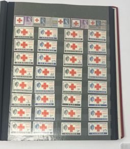 Collection: Thematic Red Cross, Malaria and For Young People stamps mainly used however some mint noted along with some miniature sheets on 28 pages