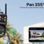 2K 6K 9MP HD IP Camera Outdoor Three-Lens External WiFi Camera 4K 8MP Dual Screen Security PTZ Cam Auto Tracking Surveillance iCSee Image 7