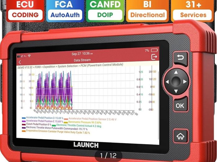 LAUNCH Scan Tool cable CRP919X Bi-Directional Scan Tool with 29+ Service Functions, All System Diagnostics Tool cable obd