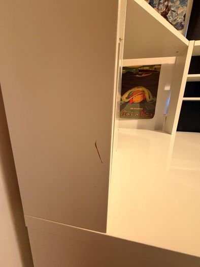 Corner desk with Shelves