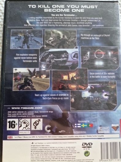 Terminator 3 The Redemption PlayStation2 Ps2 Games Original