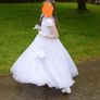 Communion Dress & Accessories and shoes ages 9 poinsettia Image 7