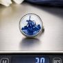 Vintage Delft 835 Silver & Hand Painted Ceramic Brooch Image 10
