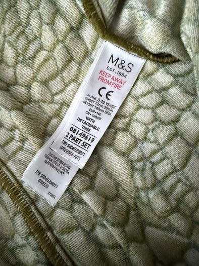 onesie pyjamas boy from M&S size 9-10